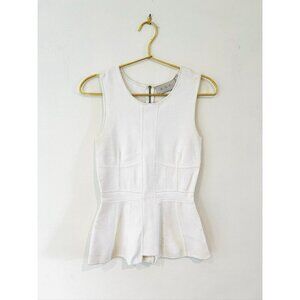 A.L.C. Knit top White XS Peplum Blouse